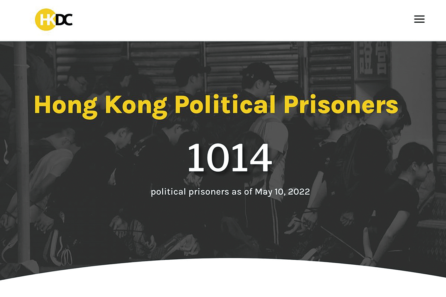 在美港人組織香港民主委員會（Hong Kong Democracy Council）發表最新研究報告指，香港政治犯人數在3年間狂升至1,014人。（香港民主委員會網頁）