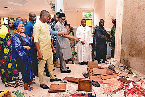 槍手攻擊尼日利亞教堂 逾50名信徒喪生