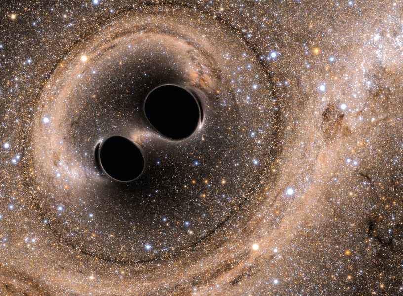 黑洞合併產生巨大後座力 把自己踢出宿主星系