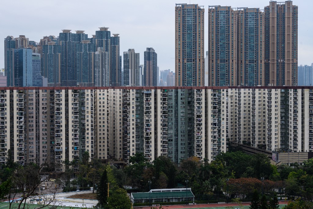 中原城市領先指數CCL今天（17日）公布截至6月12日，香港樓價一周下降0.95%。（ANTHONY WALLACE / AFP）