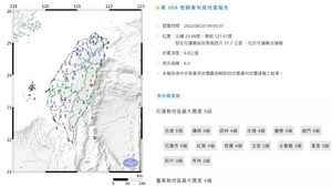 台灣花蓮6.0級地震 全台有震感 國家級警報發布