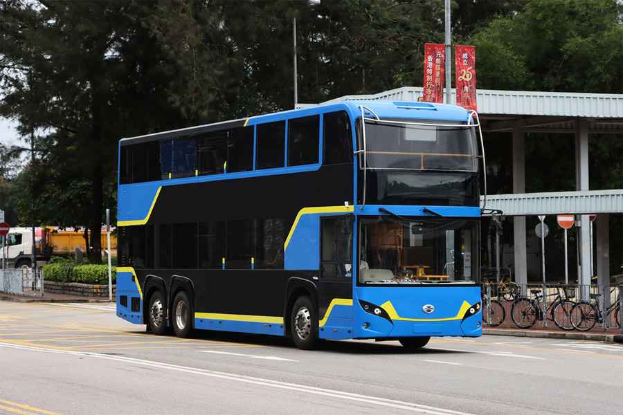 全港第一輛氫能巴士抵港 新巴城巴望2045年達零排放