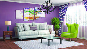 用紫色裝飾居家空間 營造安寧舒適氛圍
