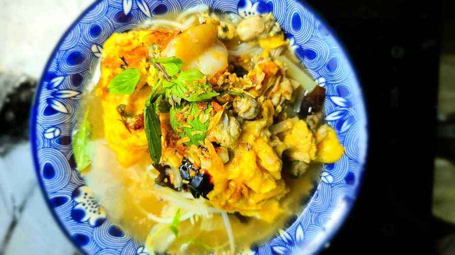 【美食達人】台式綜合海鮮煎蛋燴麵