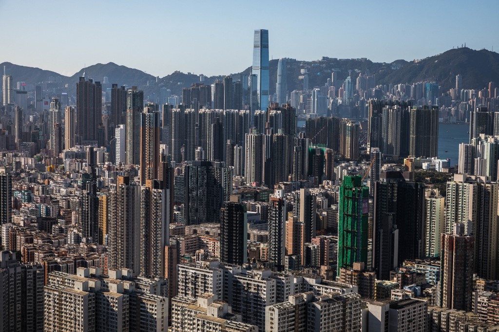 中原城市領先指數CCL昨天（30日）公布截至6月26日，香港樓價一周上升1.13%。（DALE DE LA REY / AFP）