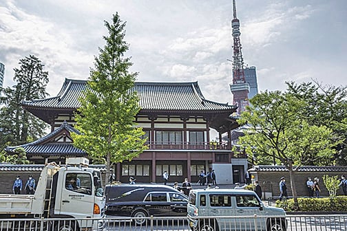 安倍晉三遺體移往東京增上寺 布林肯赴日致哀