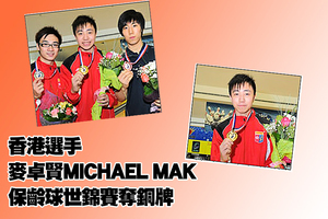 香港選手保齡球世錦賽奪銅牌