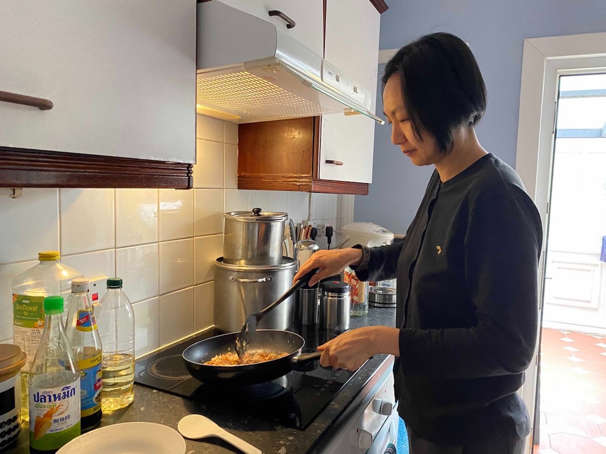 Clara分享，在英國生活方式多為自家煮食。（受訪者提供）