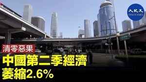 清零惡果 中國第二季經濟 萎縮2.6%