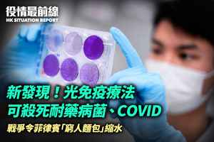 【7.25役情最前線】日本新發現：光免疫療法可殺死耐藥病菌及COVID-19