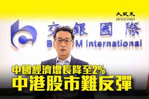 洪灝：中國經濟增長降至2％ 中港股市難反彈（影片）