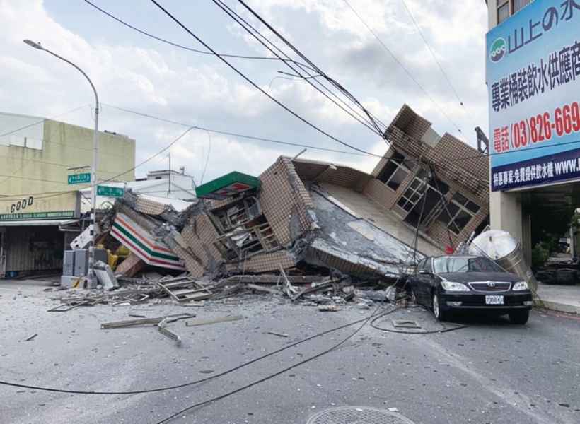 台灣台東發生規模6.8級地震