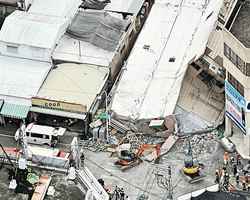台灣台東強震迄今造成1死164傷
