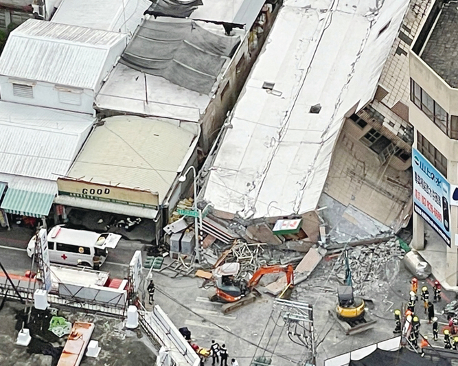 台灣台東強震迄今造成1死164傷