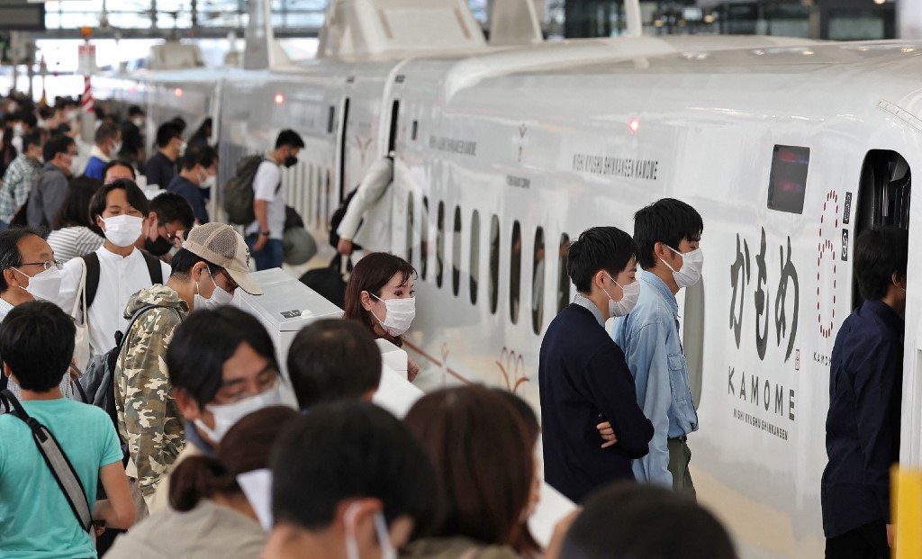 日本綜合PMI初值於9月錄得50.9。（STR / JIJI PRESS / AFP）