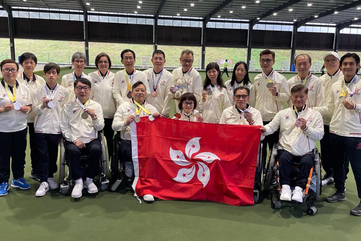 港隊在第三屆亞洲殘疾人草地滾球錦標賽取得3金6銀2銅。（香港傷殘人士體育協會提供）