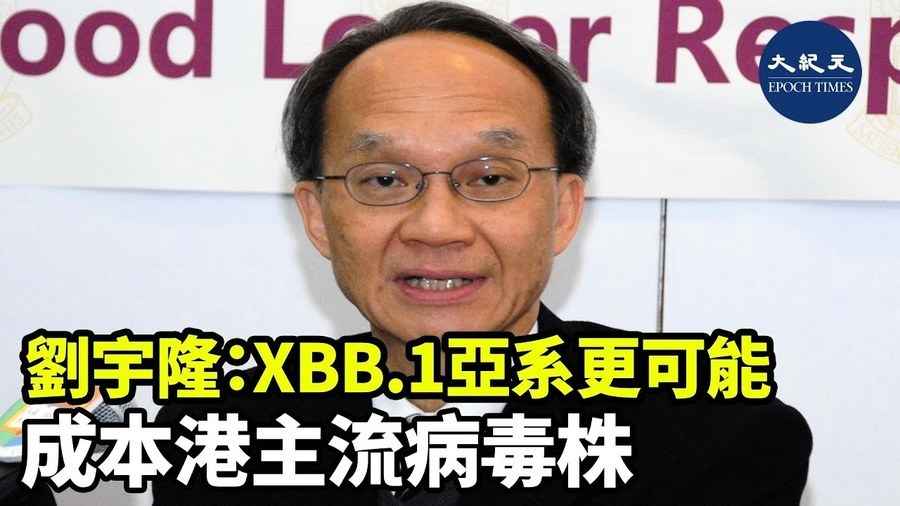 劉宇隆：XBB.1亞系更可能成本港主流病毒株