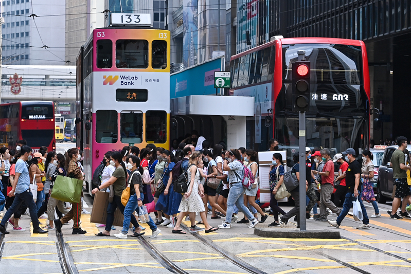 香港統計處今天公布7至9月統計失業率為3.9%，環比下降0.2個百分點。（宋碧龍/大紀元）