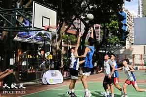 全港青少年三人籃球賽昨今兩天在修頓舉行