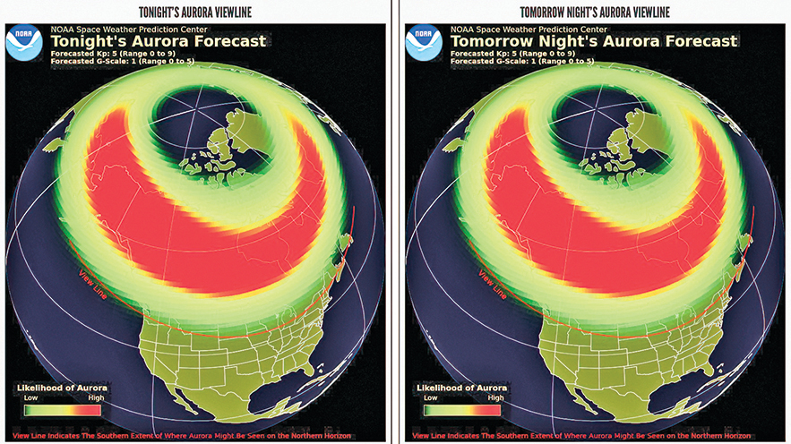 NOAA推出極光儀表盤 預報何時何地能看到極光