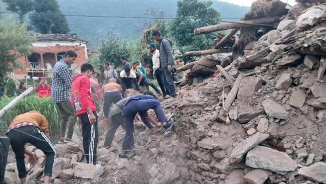 尼泊爾6.6強震 已知至少六死