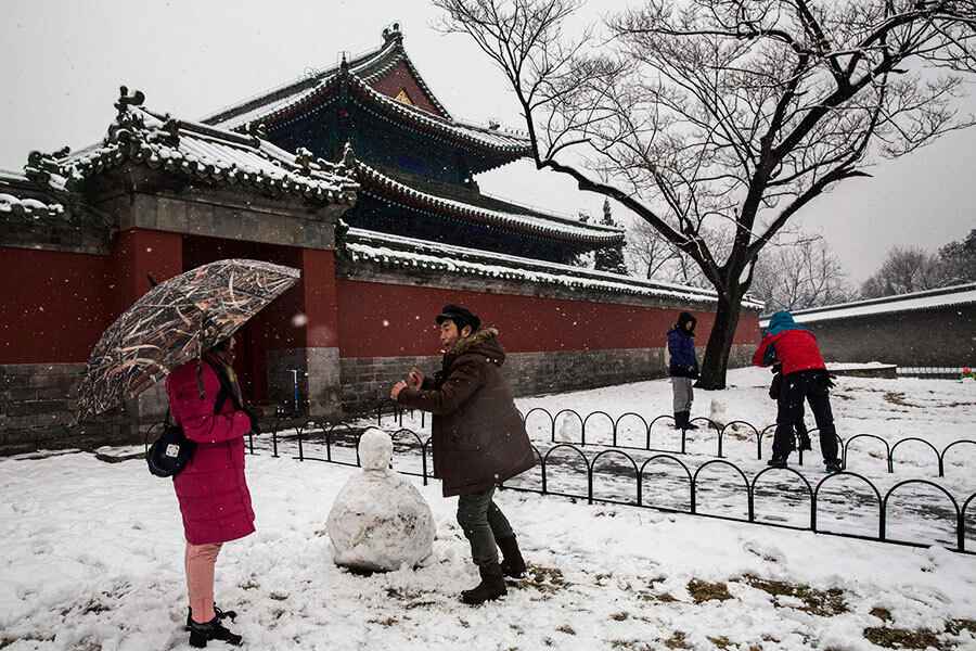 堆雪人在中國成為重大健康危害