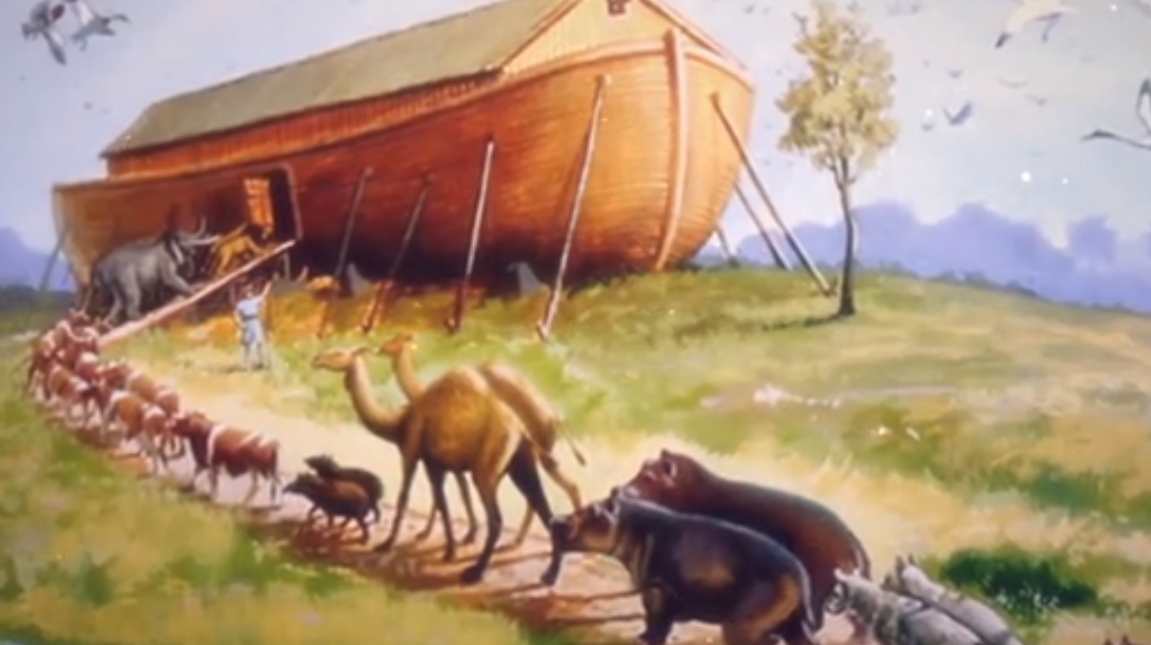 凱撒說諾亞方舟不是神話故事，確有其事。示意圖。（未解之謎影片截圖）