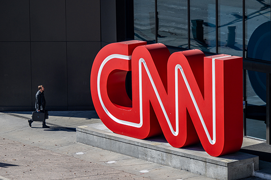 圖為CNN在佐治亞州亞特蘭大的全球辦公室總部。(Getty Images)