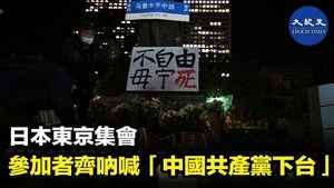 日本東京集會 參加者齊吶喊「中國共產黨下台」