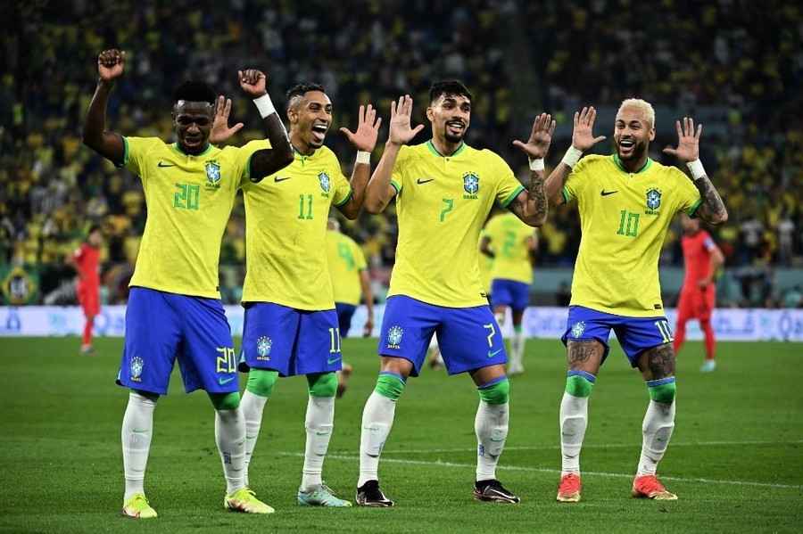 世界盃2022｜巴西談笑用兵 4:1輕取南韓晉身8強