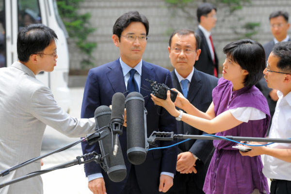 南韓檢方對三星李在鎔申請逮捕令
