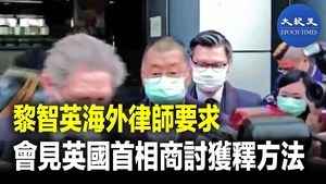 黎智英海外律師要求 會見英國首相商討獲釋方法