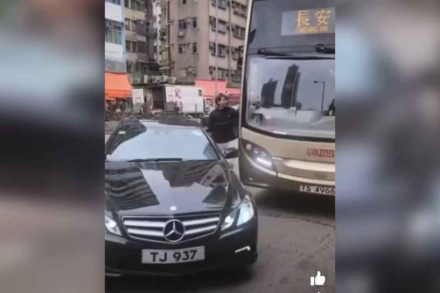 平治男旺角斜線閘停巴士瘋狂辱罵司機　網民：想知今次佢姓咩？