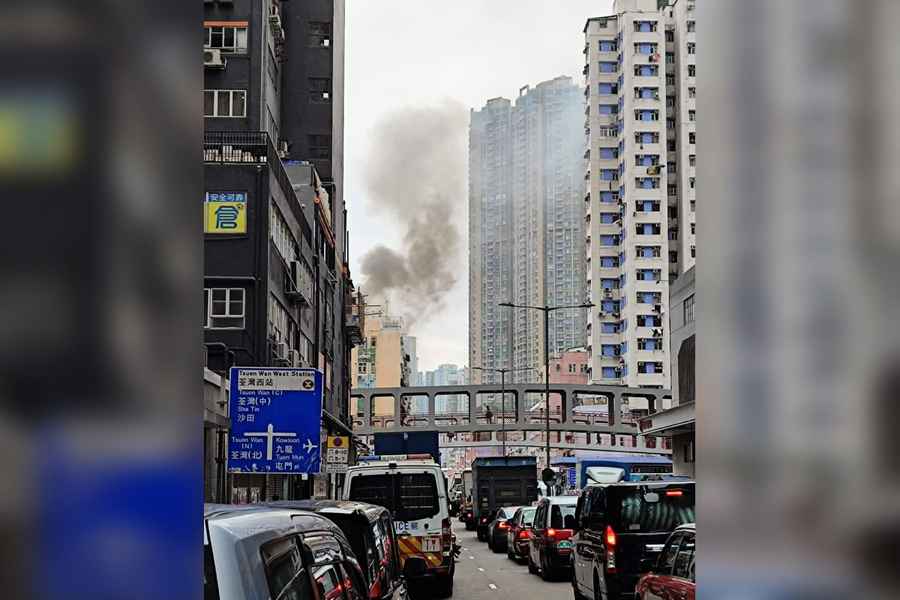 荃灣沙咀道唐樓火警 消防迅速救熄無人傷
