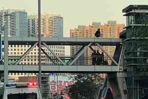 與公司有金錢糾紛 尖東男子危坐天橋 終安全獲救