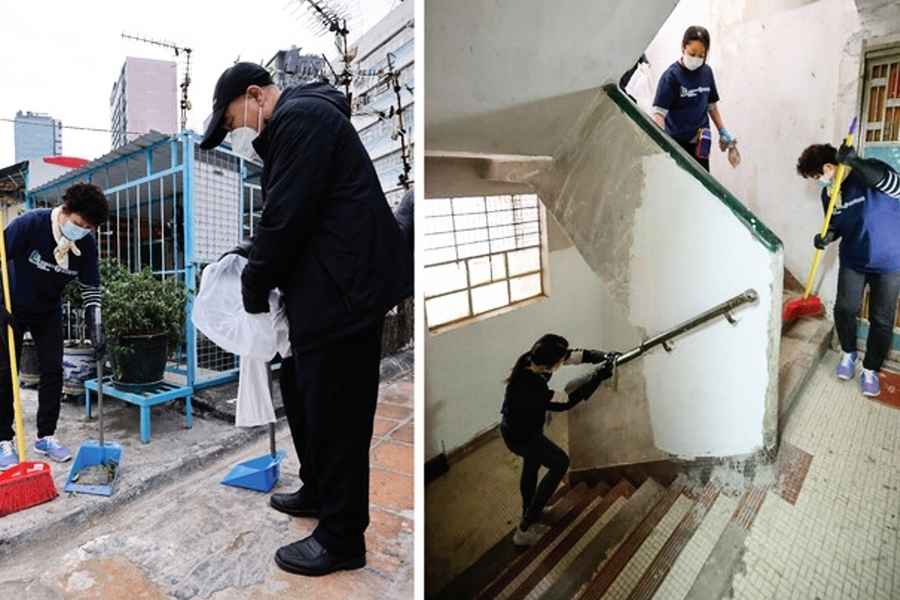 兼善里重建樓宇衞生環境差 市建局聘基層做大掃除