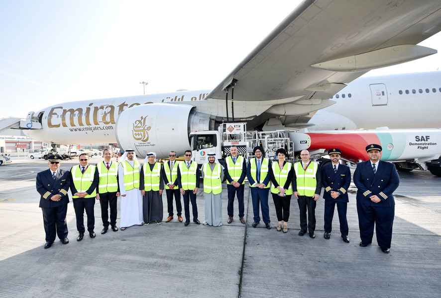 阿聯酋航空以100%可持續航空燃料執飛示範航班