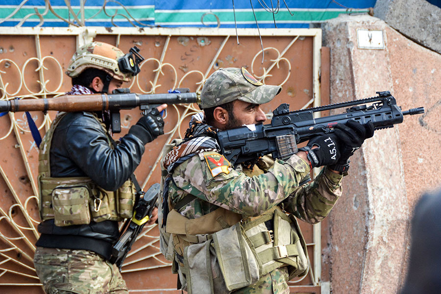 新的一年已經開始，在以美國為首的聯軍協助下，伊拉克政府部隊在打擊伊斯蘭國（IS），奪取摩蘇爾方面也取得進展。（MAHMUD SALEH/AFP/Getty Images）