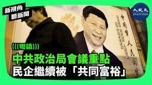 【新視角聽新聞】中共政治局會議重點  民企繼續被「共同富裕」 
