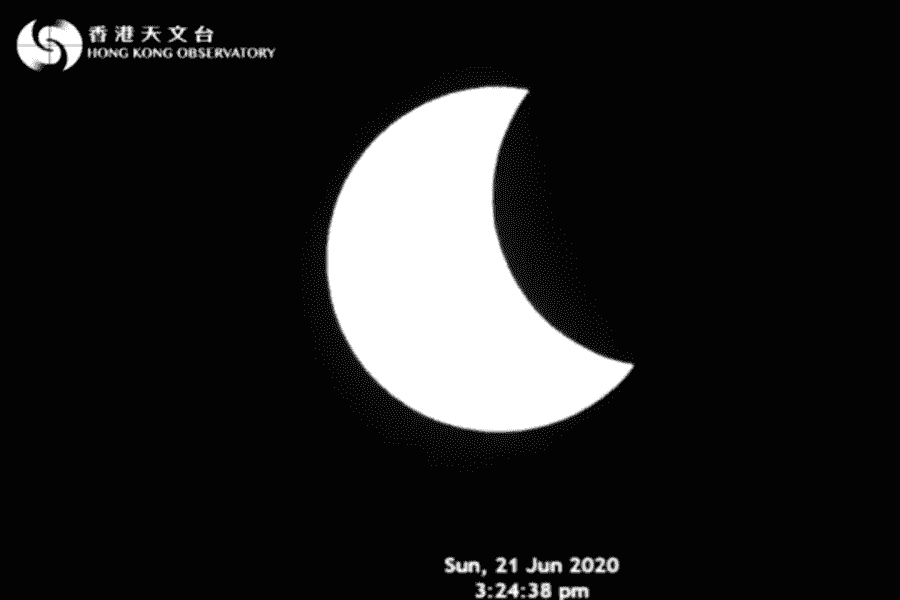 香港下月20日將出現日偏食 天文台籲勿直視