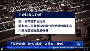 中共機構改革方案公布 「超級東廠」消失 新增社工部