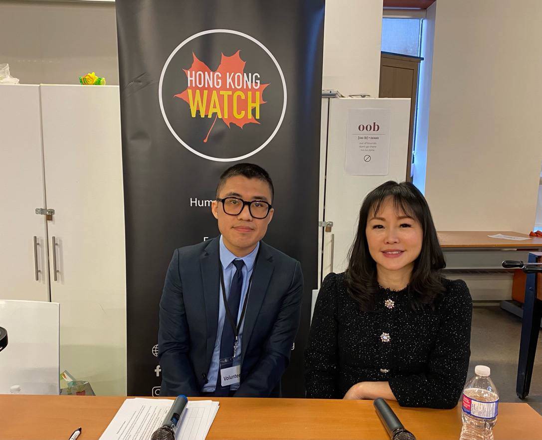 Donald與香港監察共同創辦人兼信託人Aileen Calverley（右）合照。（受訪者提供）