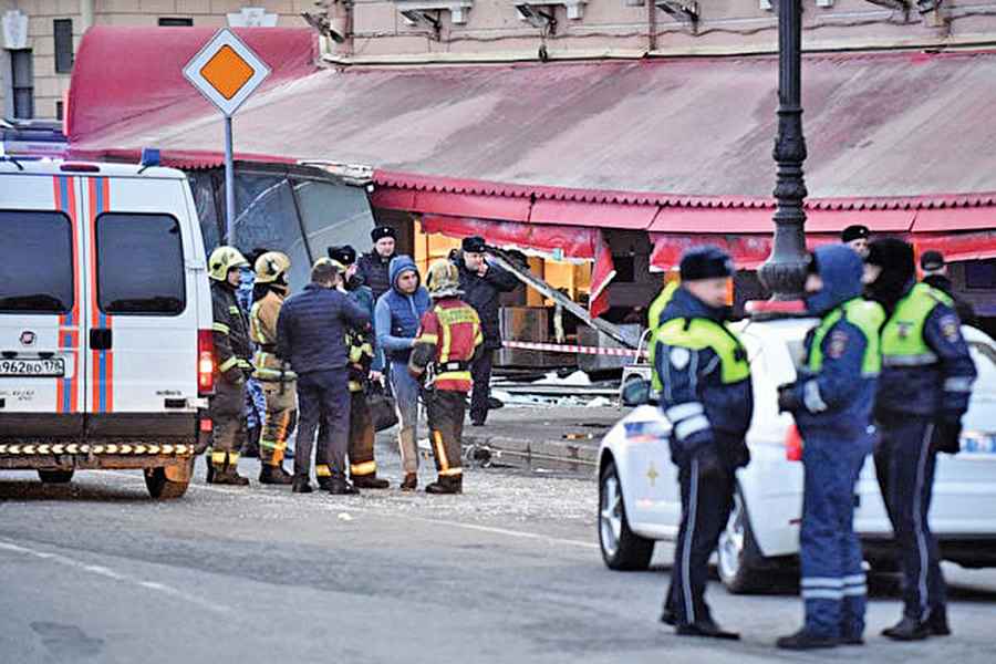 聖彼得堡爆炸釀25傷 挺戰軍事博主喪生