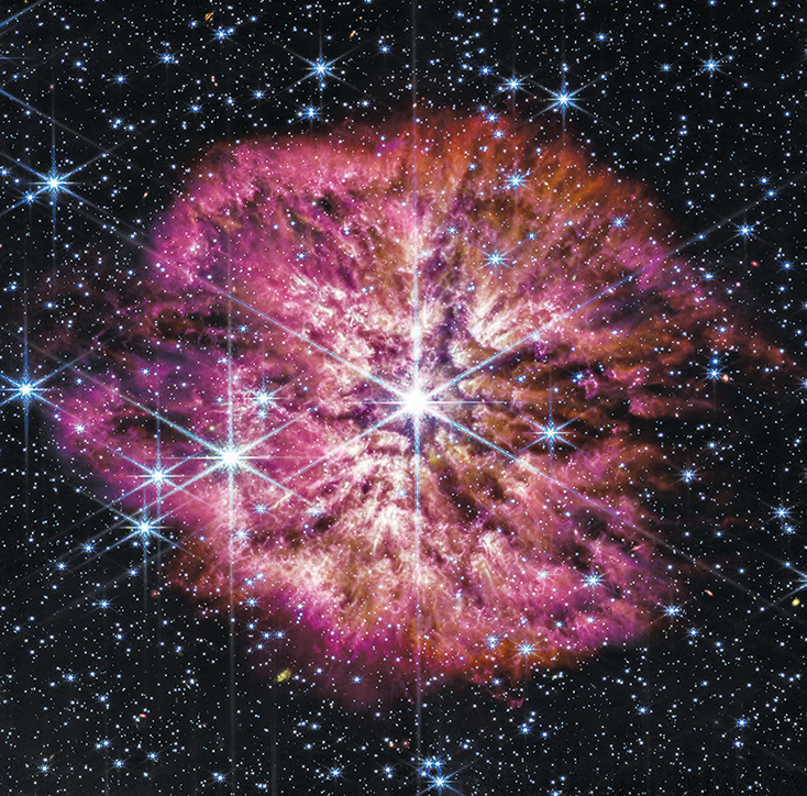 韋伯望遠鏡拍到 瀕死恆星演化成超新星瞬間