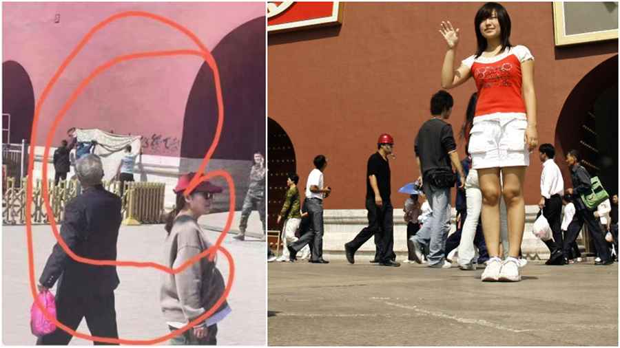 網傳天安門城牆被噴抗議標語 事發地點、照片真實性暫難確定「必須下台」字樣依稀可見