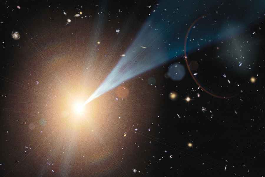 黑洞高能噴流突然改變方向 從數億光年外直指地球