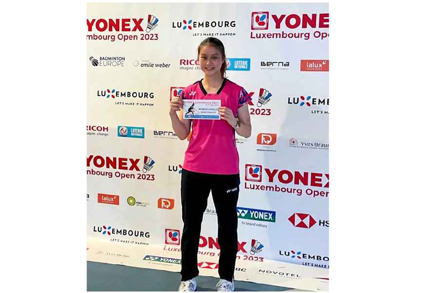 盧森堡羽球公開賽 盧善恩奪女子單打銅牌