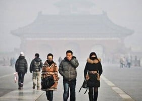 大陸新年陰霾仍不散 中共環保部歸咎於煙花