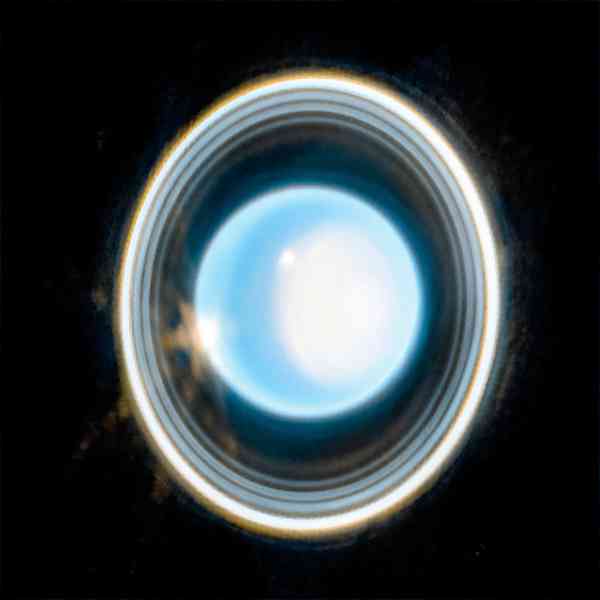 韋伯望遠鏡驚豔新照 耀眼光環圍繞天王星