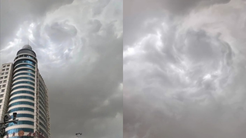 內蒙古現「天空之眼」 民眾驚呼：恐怖（影片）